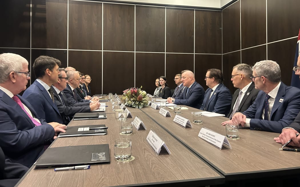 Prime Minister Christopher Luxon and his Australian counterpart Anthony Albanese have held a joint press conference, following Saturday's leader's meeting.