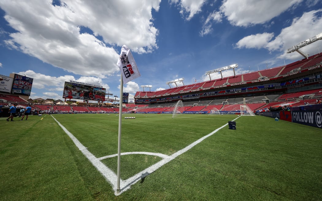 General view of field and stadium, England v New Zealand All Whites, international football friendly match at Raymond James Stadium, Tampa, Florida, USA on Saturday 6 June 2026.
Photo: Douglas DeFelice / Photosport