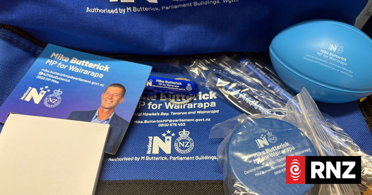 Wairarapa MP Mike Butterick's National Party swag bags upset parents