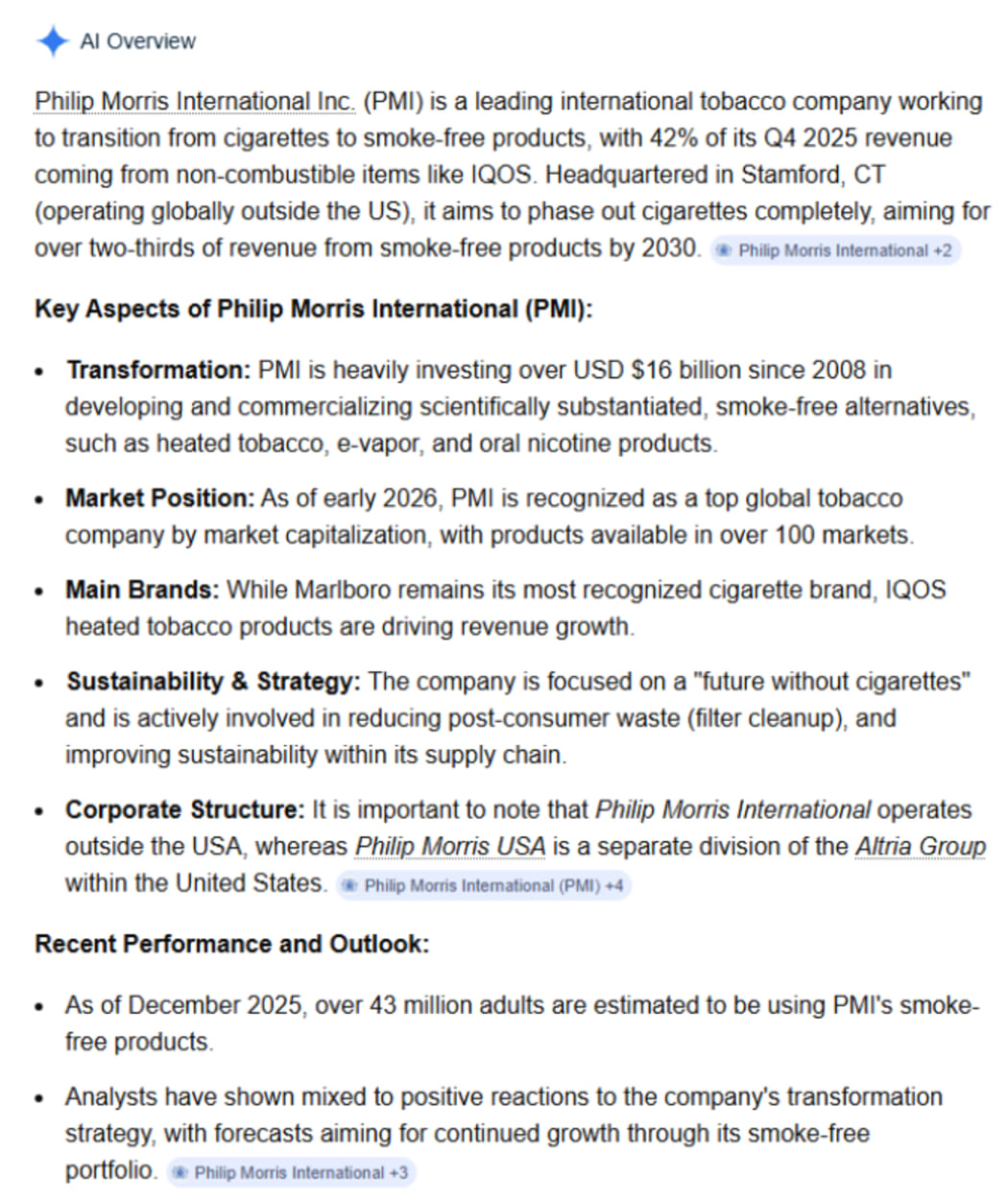 This Google AI overview was produced in April, but the overview presented to separate users can differ based on a range of factors.