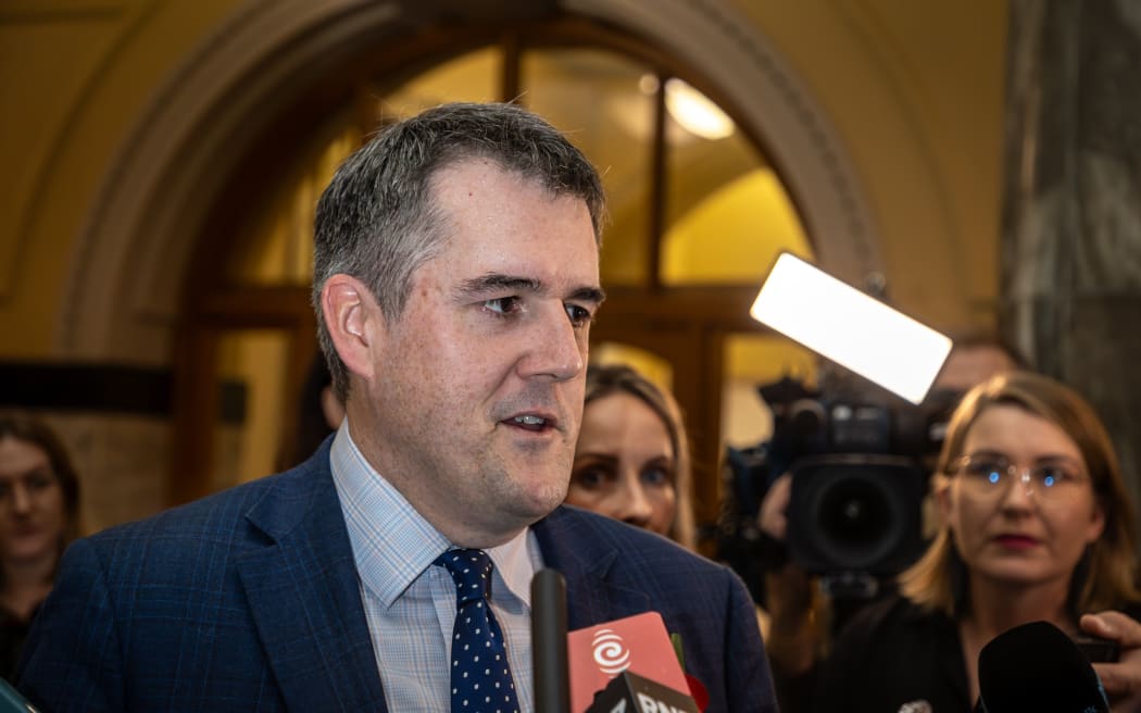 Transport Minister Chris Bishop said the extension will be a 'critical freight and economic link'. Credit Bruce Mackay / The Post