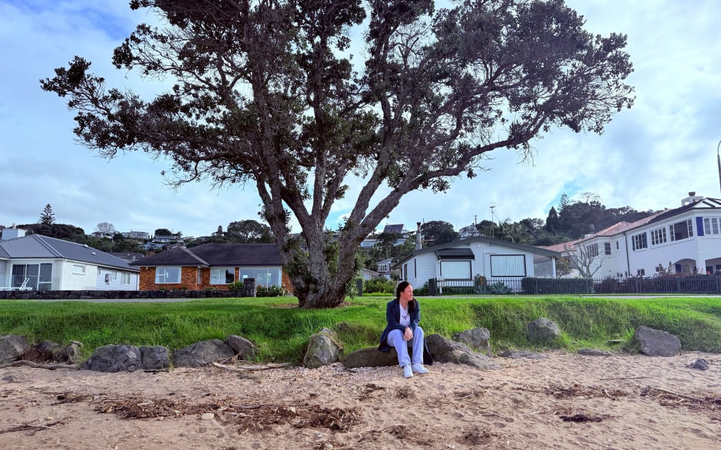 Shara-Lee Porter wants to put a park bench at Arkles Bay, under what has become known as Tyler’s tree.