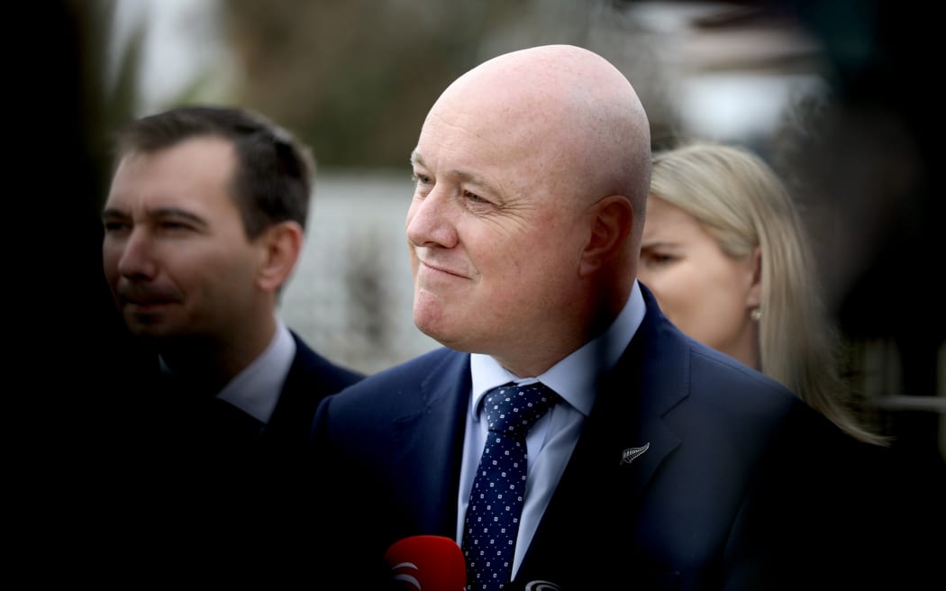 Prime Minister Christopher Luxon speaks to media on 29 May 2026.