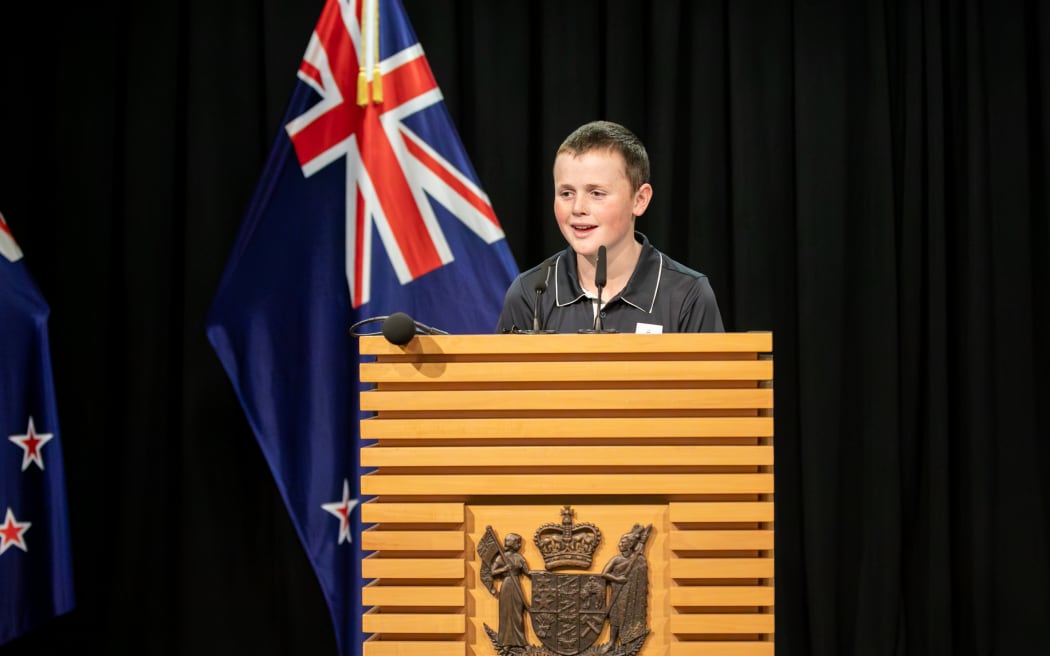 Students from Waipukurau school on their visit to Parliament