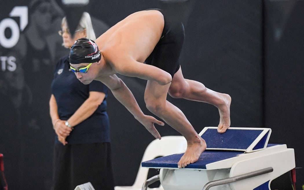 Joshua Willmer - 100m Breaststroke Men Multi-Class heat during the 2025 Apollo Projects New Zealand Swimming Championships at the Sir Owen Glenn National Aquatic Centre, Auckland, New Zealand on Wednesday 21 May 2025.
Photo: Steen Bech / Photosport