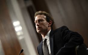 Mark Zuckerberg, CEO of Meta, testifies during the US Senate Judiciary Committee hearing "Big Tech and the Online Child Sexual Exploitation Crisis" in Washington, DC, on January 31, 2024. (Photo by Brendan SMIALOWSKI / AFP)