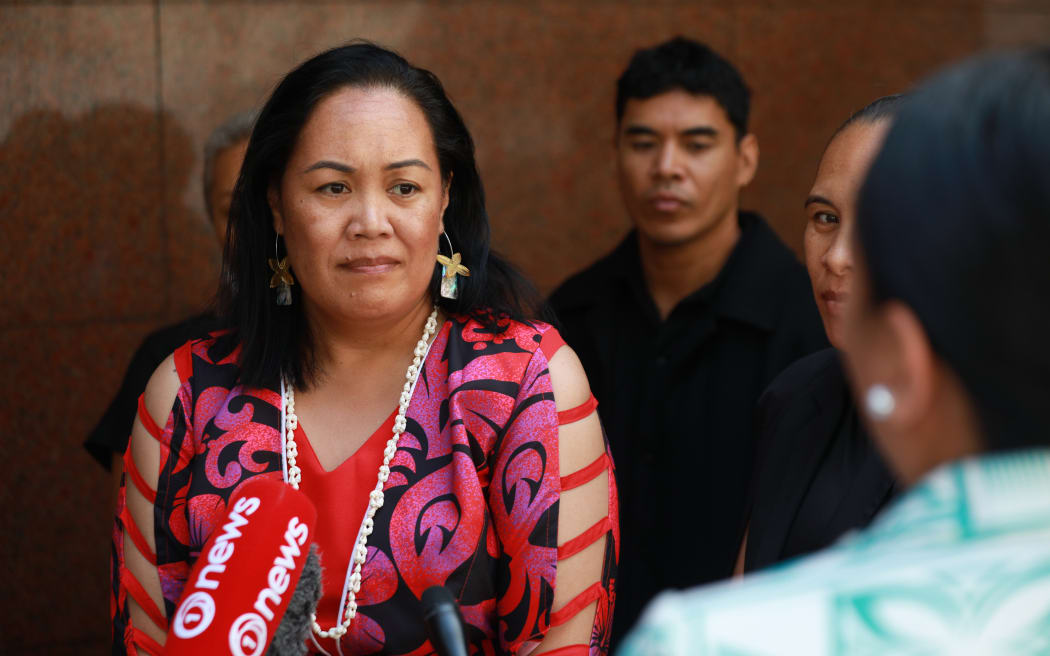Vasa Fia Collins speaks to media after coronial conference into Fa'anana Efeso Collins' death
