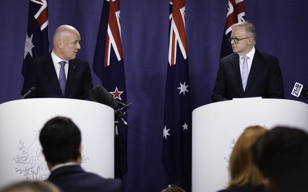 Australian and New New Zealand Prime Ministers Anthony Albanese and Christopher Luxon meet in Sydney