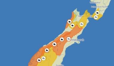 Severe weather and a surprise record high in Christchurch as heavy rain lashes South Island