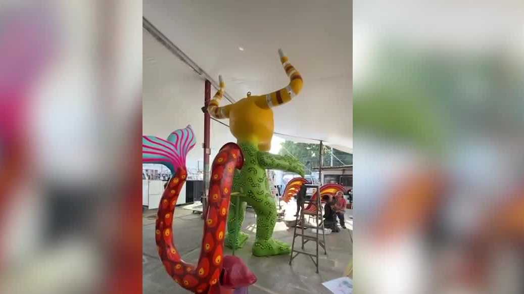 Mexican sculptures bring fantastical creatures to Route 66 in Albuquerque