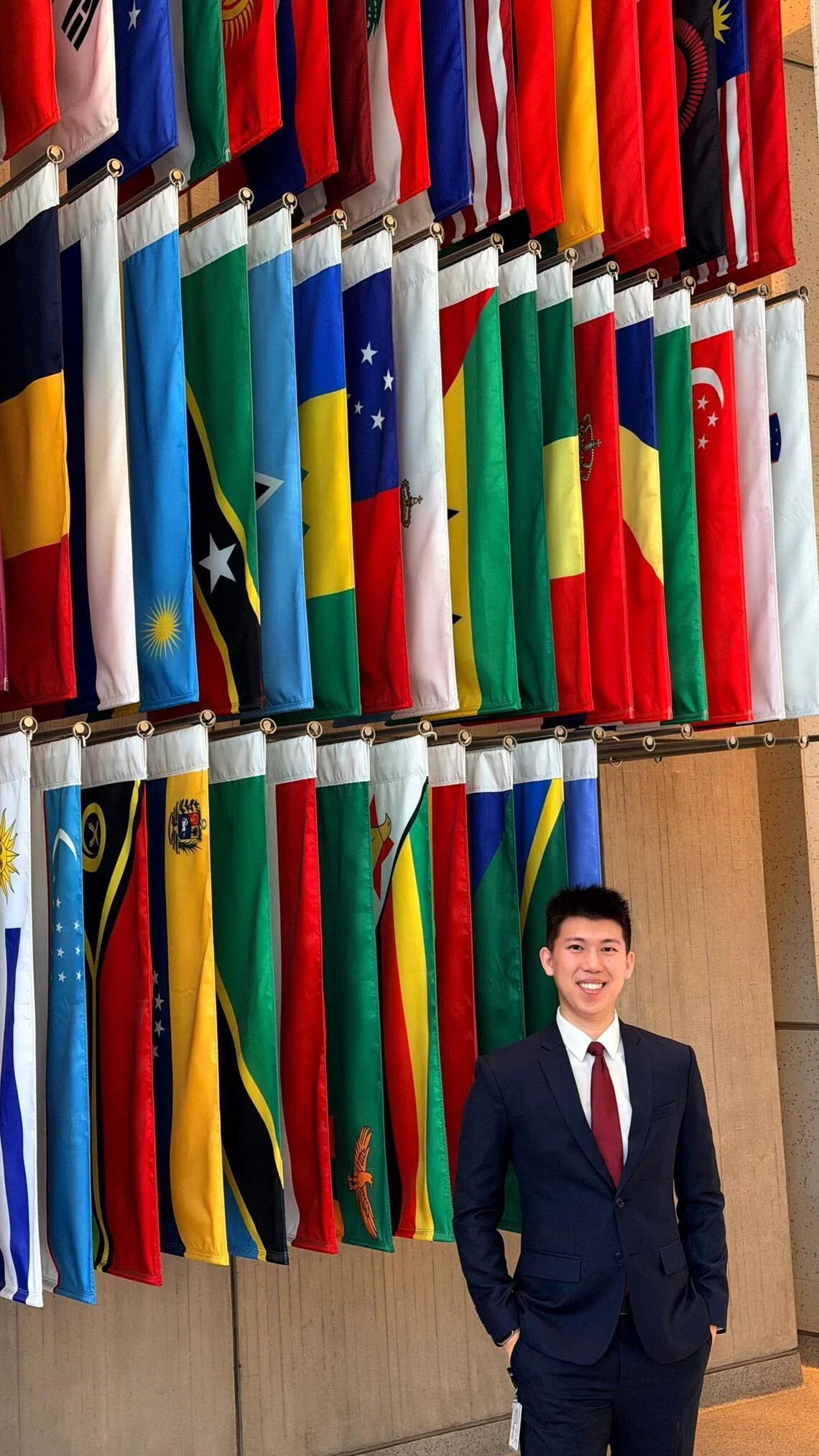 Hubert Lim, 26, has a bank account that is linked to his debit card for his spending. He tops up that account every month, and saves the rest of his earnings in a separate bank account.