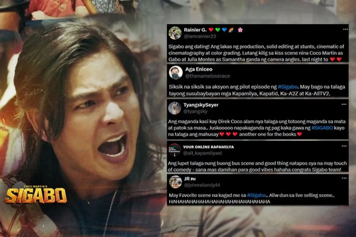 'Coco Martin's Sigabo' hooks viewers with action-packed, comedy-filled pilot week - ABS-CBN