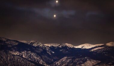 Jupiter meets Venus over southern British Columbia in 2023. Credit: Debra Ceravolo.