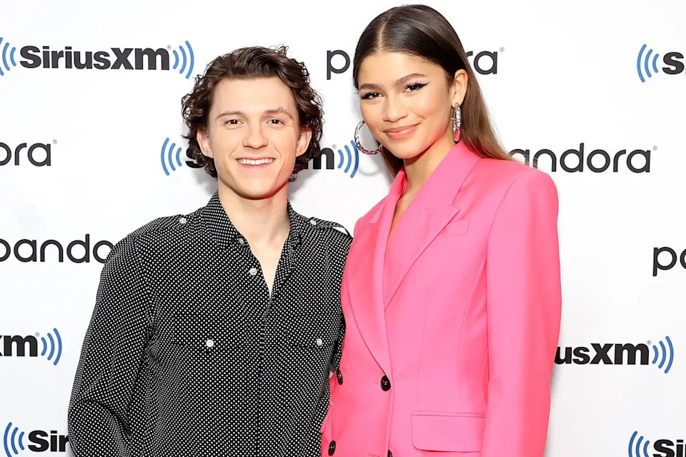 Tom Holland and Zendaya SiriusXM's Town Hall in N.Y.C. on Dec. 10, 2021Credit: Cindy Ord/Getty