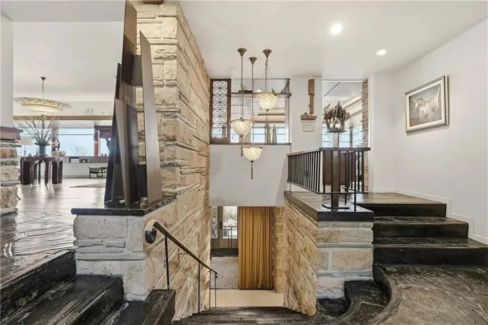Open floor plan of Lynn Hall in Port Allegany, PA, on sale for $2,750,000