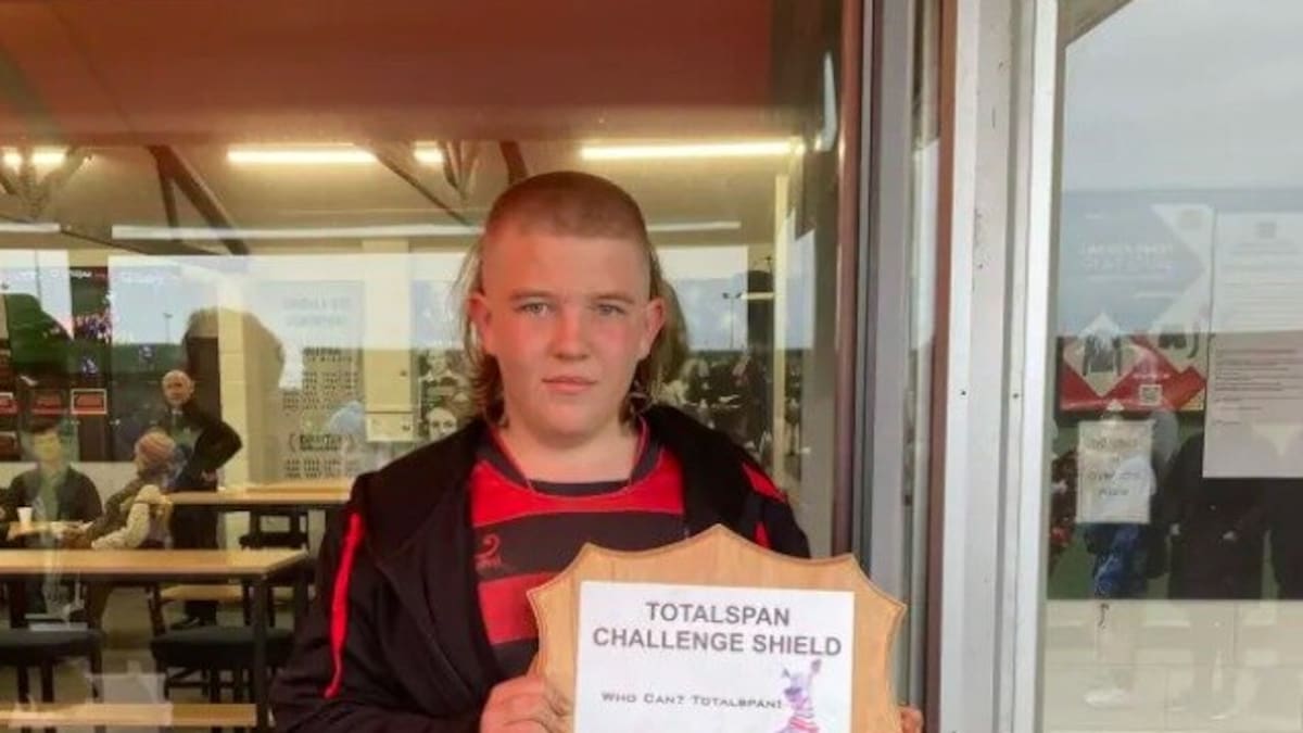 Canterbury man’s skullet hair to stay