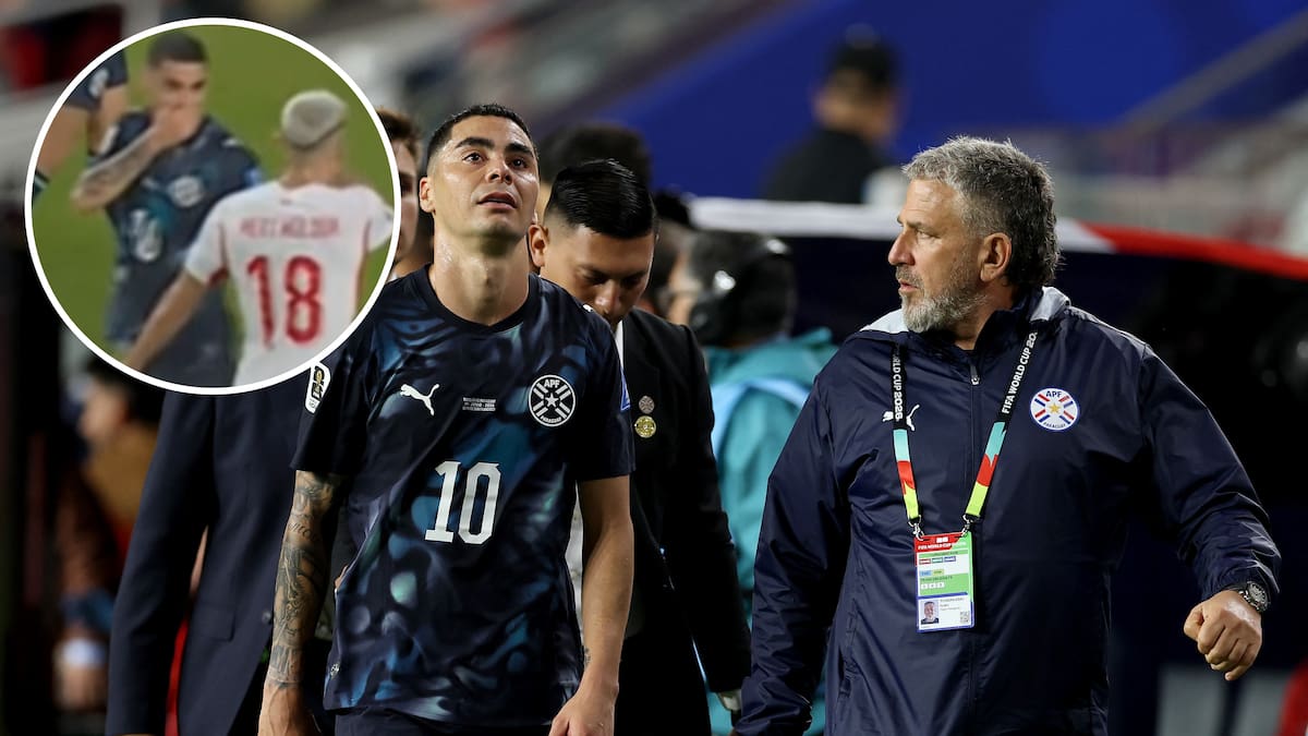 Fifa World Cup: Miguel Almiron sent off for covering his mouth as Paraguay beat Turkey