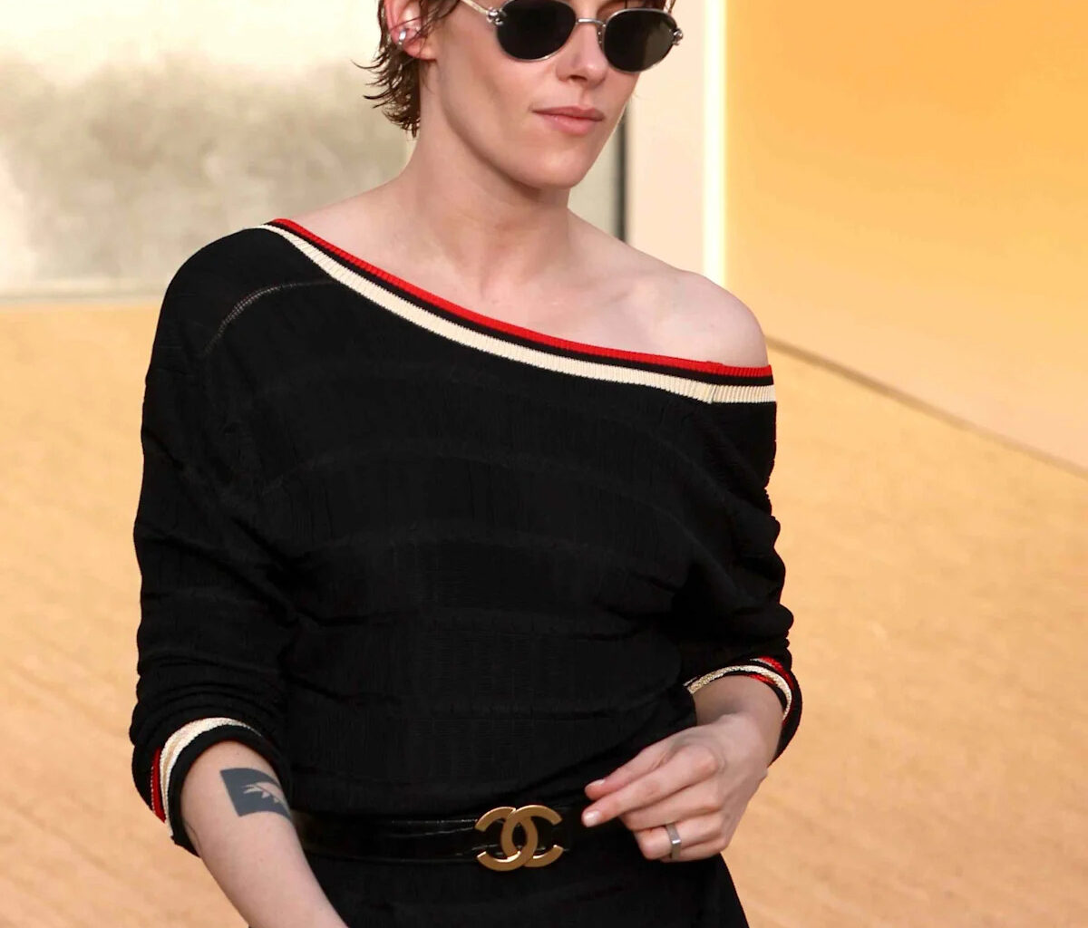 Kristen Stewart Wears Polarizing Shorts-Under-Dress Outfit During France Appearance