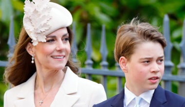 Prince George is the image of Prince William as he makes poignant visit alongside Kate Middleton