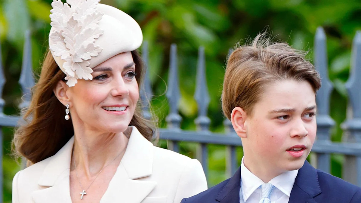 Prince George is the image of Prince William as he makes poignant visit alongside Kate Middleton