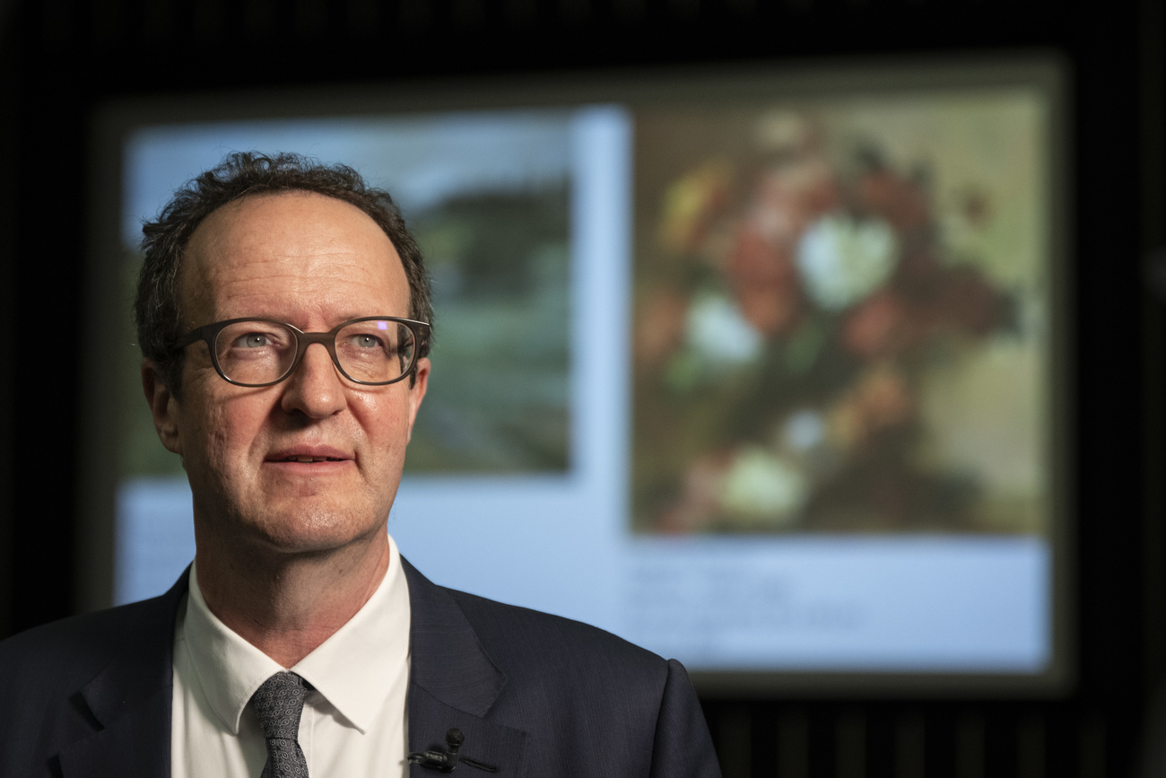 Raphael Gross, president of the German Historical Museum in Berlin, at a media conference on the results report and the recommendations for dealing with the Buehrle Collection. Zurich, June 28, 2024.