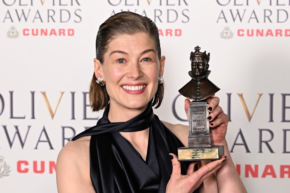 Earlier this year, Pike won the Olivier best actress award for Inter Alia.