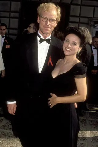 Julia Louis-Dreyfus and Brad HallCredit: Ron Galella Collection/Getty