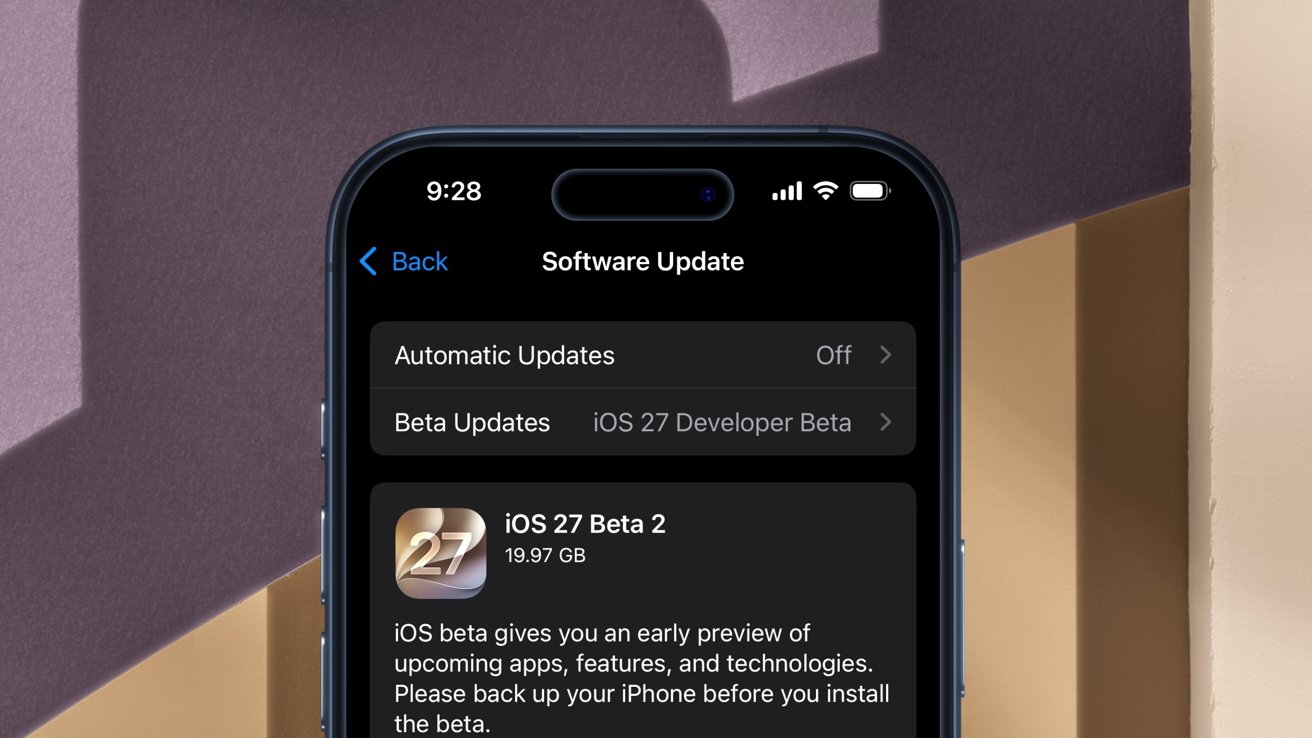 New in iOS 27 beta 2: Update an Apple TV from the Home app
