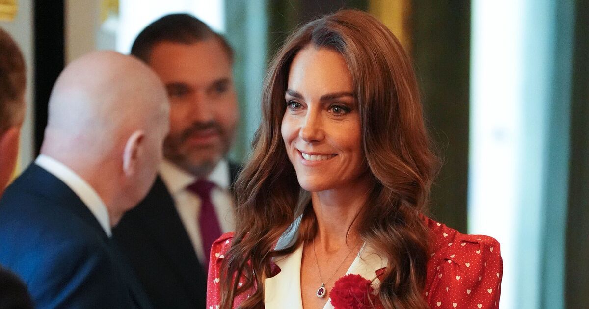 Princess Kate beams as she joins King and Queen at cancer reception | Royal | News