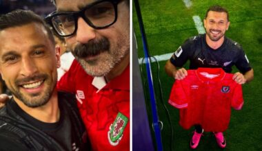Fifa World Cup: All Whites forward Kosta Barbarouses swaps shirts with Welsh influencer after Iran draw