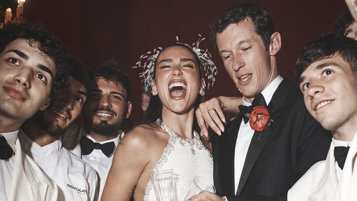 Dua Lipa shares first glimpse of wedding to Callum Turner in three-day Sicilian celebration