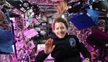 Astronaut shows how to vacuum on the International Space Station | National