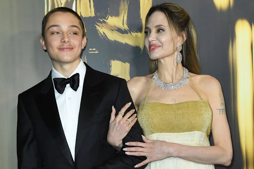Knox Jolie-Pitt and Angelina Jolie in November 2024Credit: VALERIE MACON/AFP via Getty