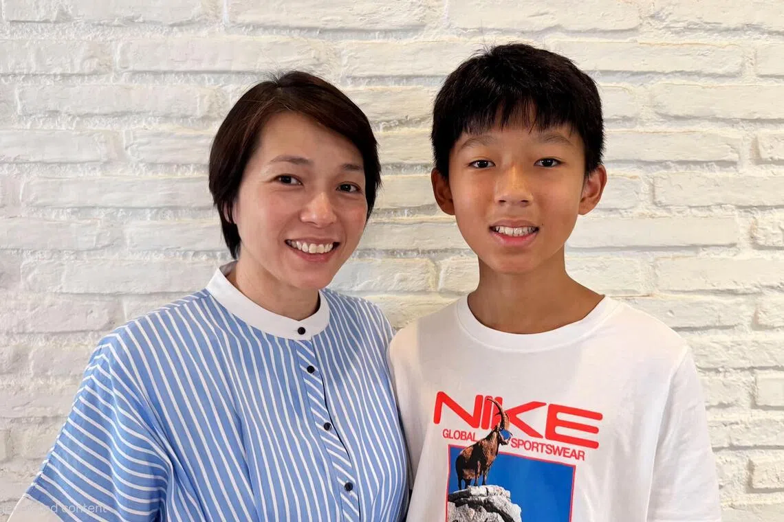 Wong Tze Wei gave her son Oliver Png an OCBC debit card for kids when he was 12.