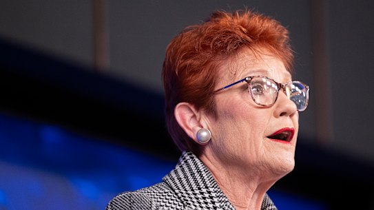 The National Press Club has apologised to Hanson over the protest.