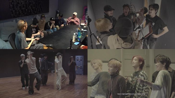 K-pop boy band BOYNEXTDOOR members appear in 'HOME VIDEO' Ep. 2, released on the HYBE LABELS YouTube channel on June 4. The documentary episode follows the making of the group's first full-length album 'HOME,' featuring previously unseen footage of the recording process. Courtesy of KOZ Entertainment
