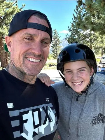 Carey Hart and his son Jameson.Credit: Pink/Instagram