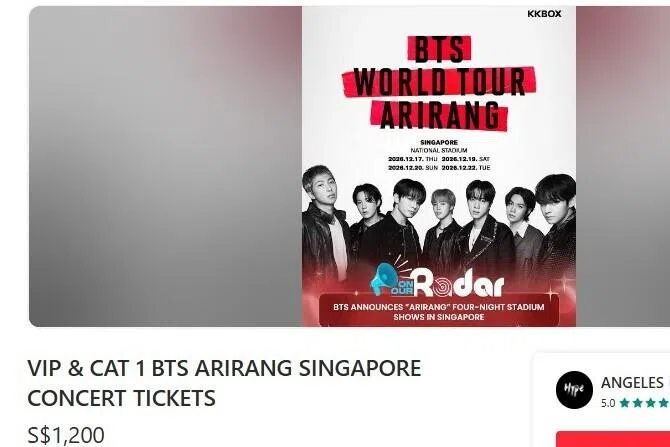 BTS Singapore concert tickets offered for resale at up to 23 times the original price – Asia News Network