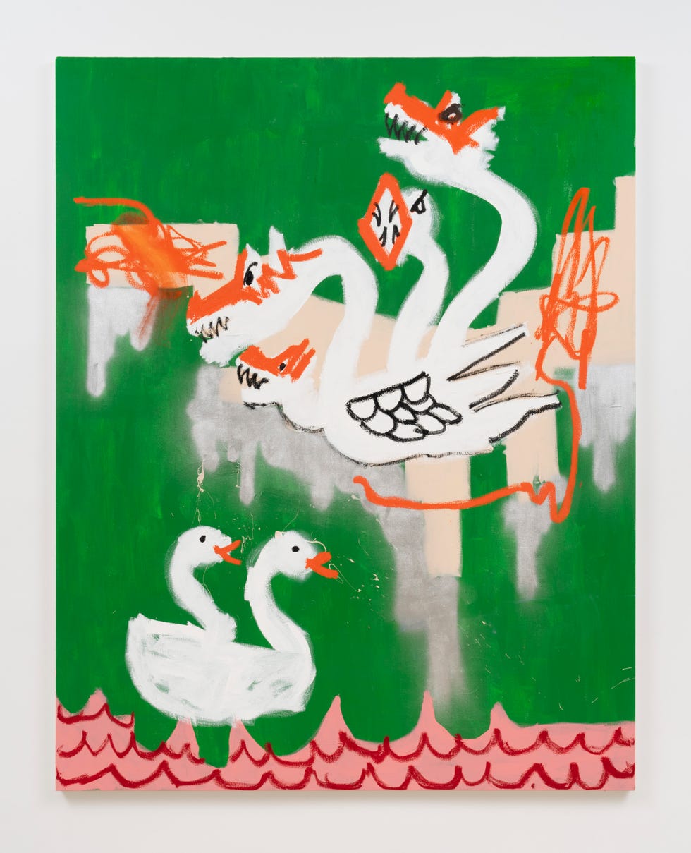 robert nava,and suddenly they evolved, 2024oil and acrylic on canvas,96 14" × 7618" × 112" 2445 cm × 1934 cm × 38 cm,painting,91024,format of original high res tif