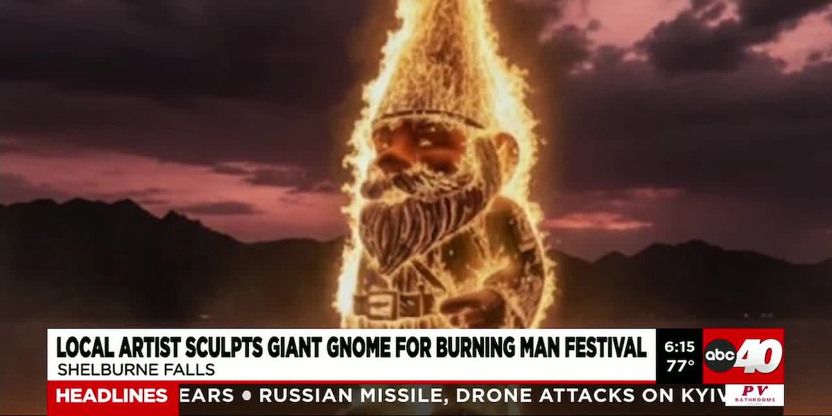 Local artist asks for help with 30-foot tall fire-breathing gnome sculpture