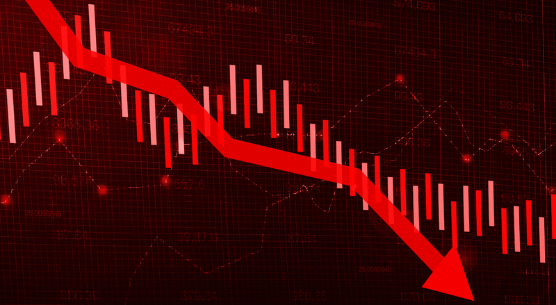 chart down red arrow NEW SIZE ©Shutterstock