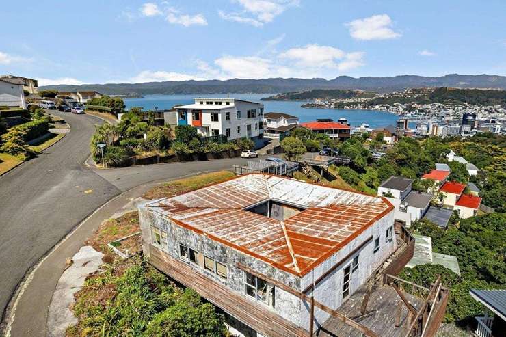 The owner of the derelict house on Puketiro Avenue, in Northland, Wellington, had been looking to offload it for more than two years. Photo / Supplied