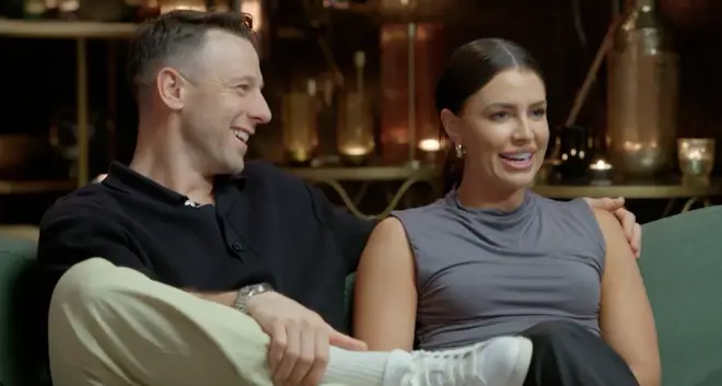 MAFS Australia's Rhi and John pictured at a commitment ceremony.