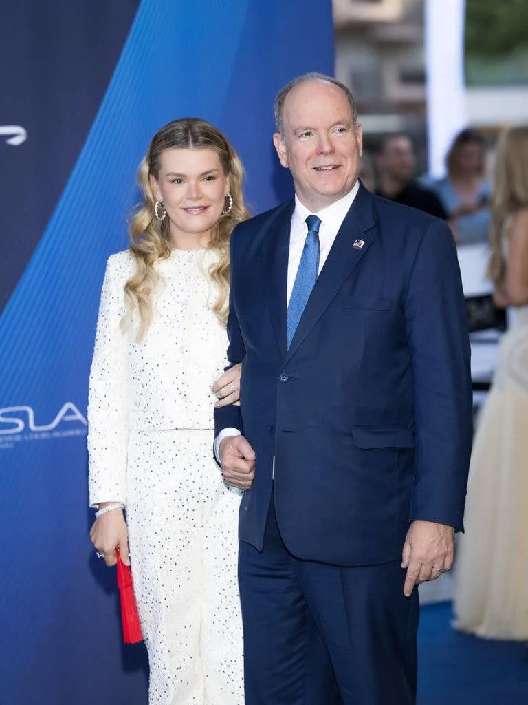 Camille Gottlieb and HSH Prince Albert II of Monaco attends Opening Ceremony during the 65th Monte-Carlo Television Festivalon June 12, 2026 in Monte-Carlo, Monaco. (Photo by Arnold Jerocki/WireImage)