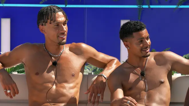 Jordan and Carlos on Love Island