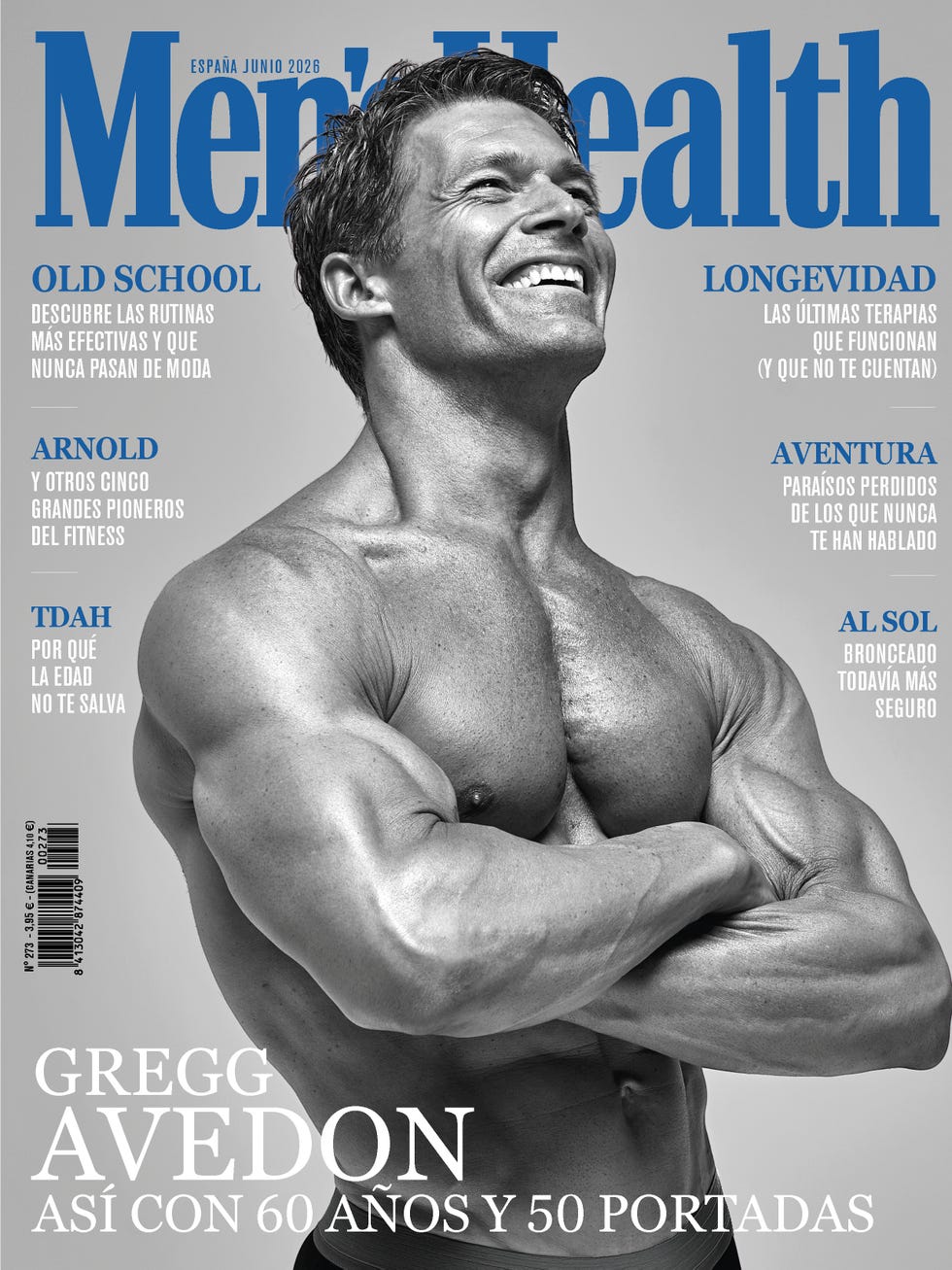 el modelo gregg avedon en portada de men's health
