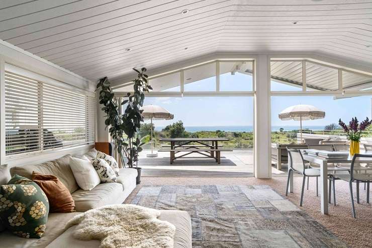 A landmark beach home is up for grabs at 17A Oceanbeach Road, in Mount Maunganui. Photo / Supplied