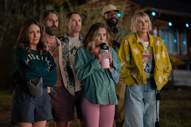 Tina Fey as Kate, Marco Calvani as Claude, Will Forte as Jack, Erika Henningsen as Ginny, Colman Domingo as Danny, and Kerri Kenney-Silver as Anne in