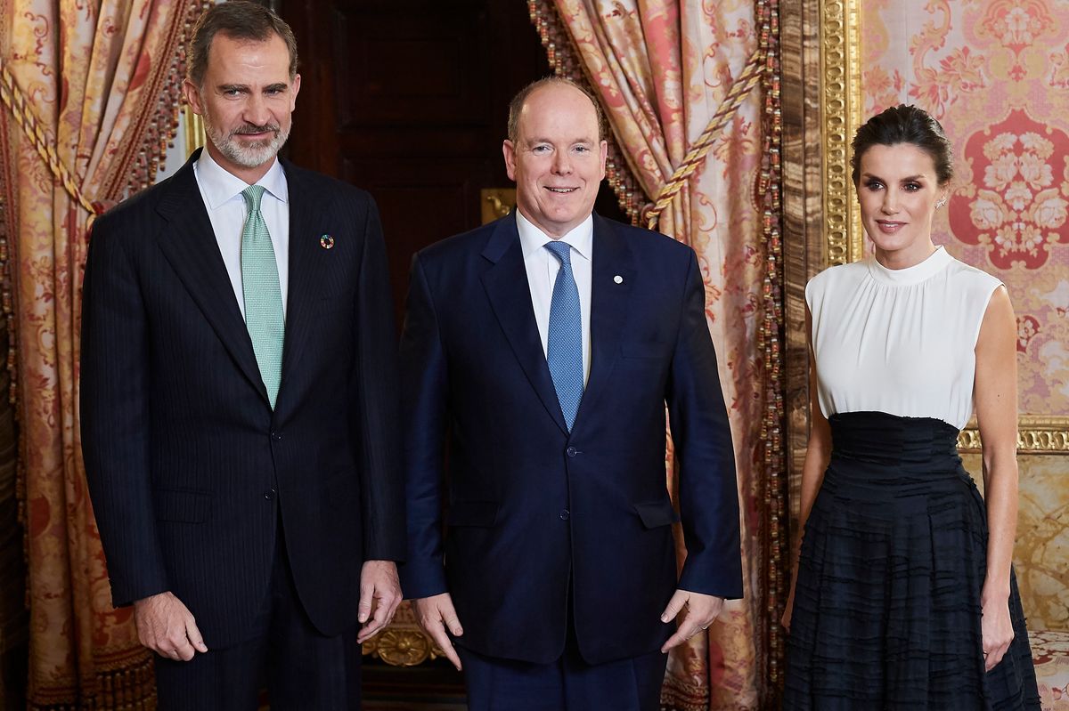 King Felipe VI and Queen Letizia of Spain welcomed Prince Albert of Monaco during the 2019 United Nations Climate Change Conference (COP25) in Madrid.