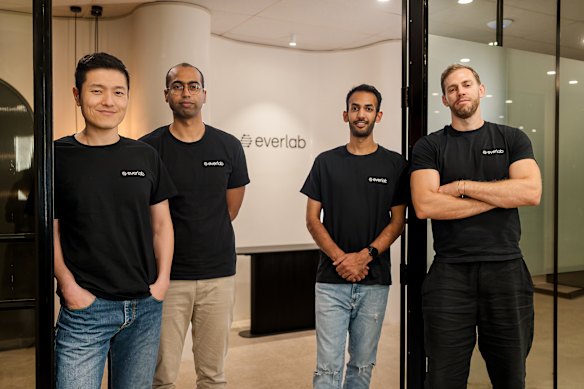 Everlab co-founders (from left) Dr Steven Lu, Sam Kothari, Anshul Jain and Marc Hermann.